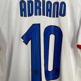 2007/08 INTER MILAN ADRIANO #10 *CENTENARY* AWAY SHIRT (XL) NIKE