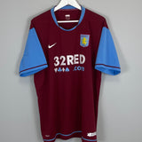 2007/08 ASTON VILLA HAREWOOD #9 HOME SHIRT (XXL) NIKE