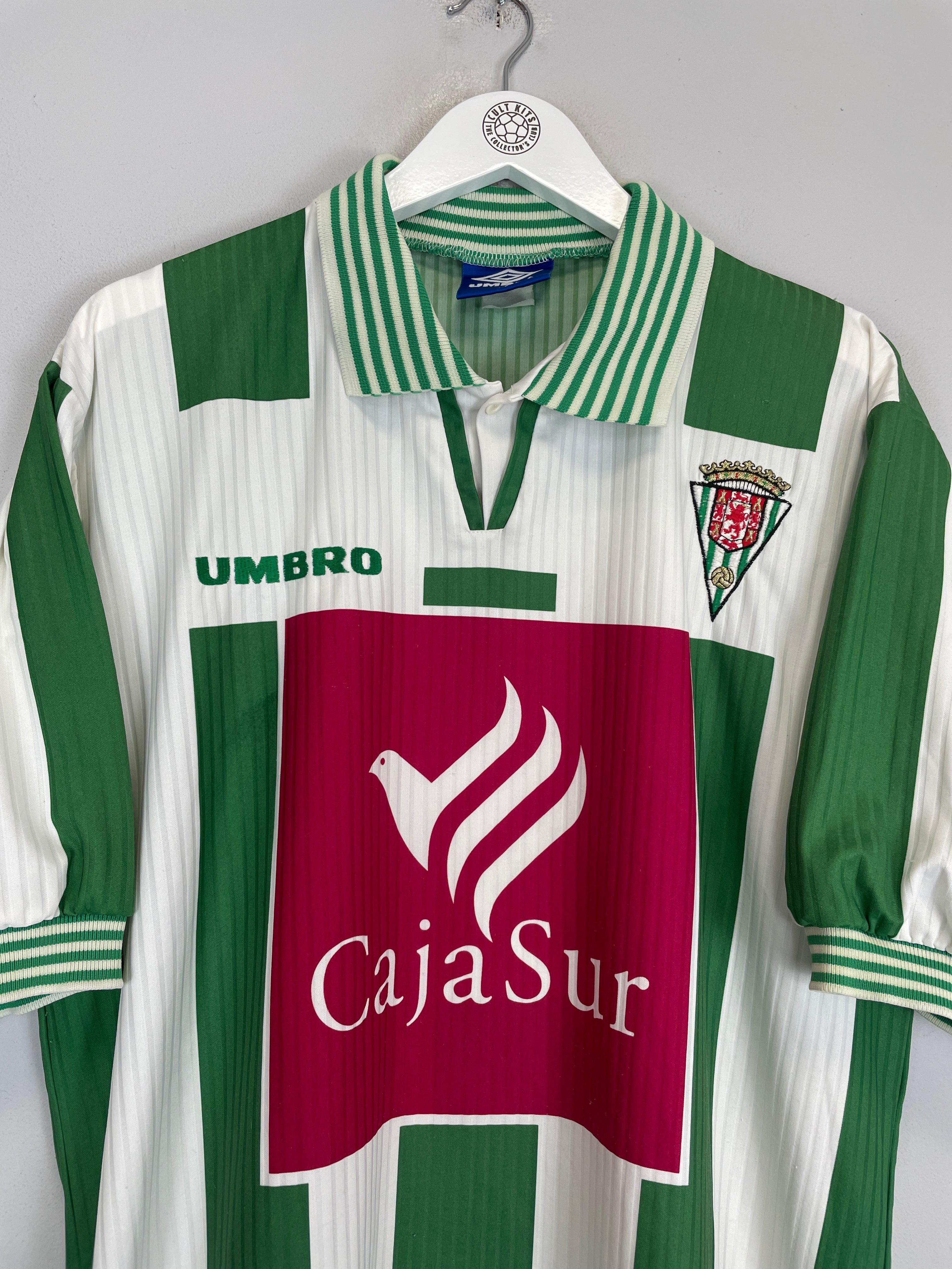 Shop 1997/98 CORDOBA HOME SHIRT (XL) UMBRO, classic football shirts, vintage football shirts & retro soccer jerseys at Cult Kits