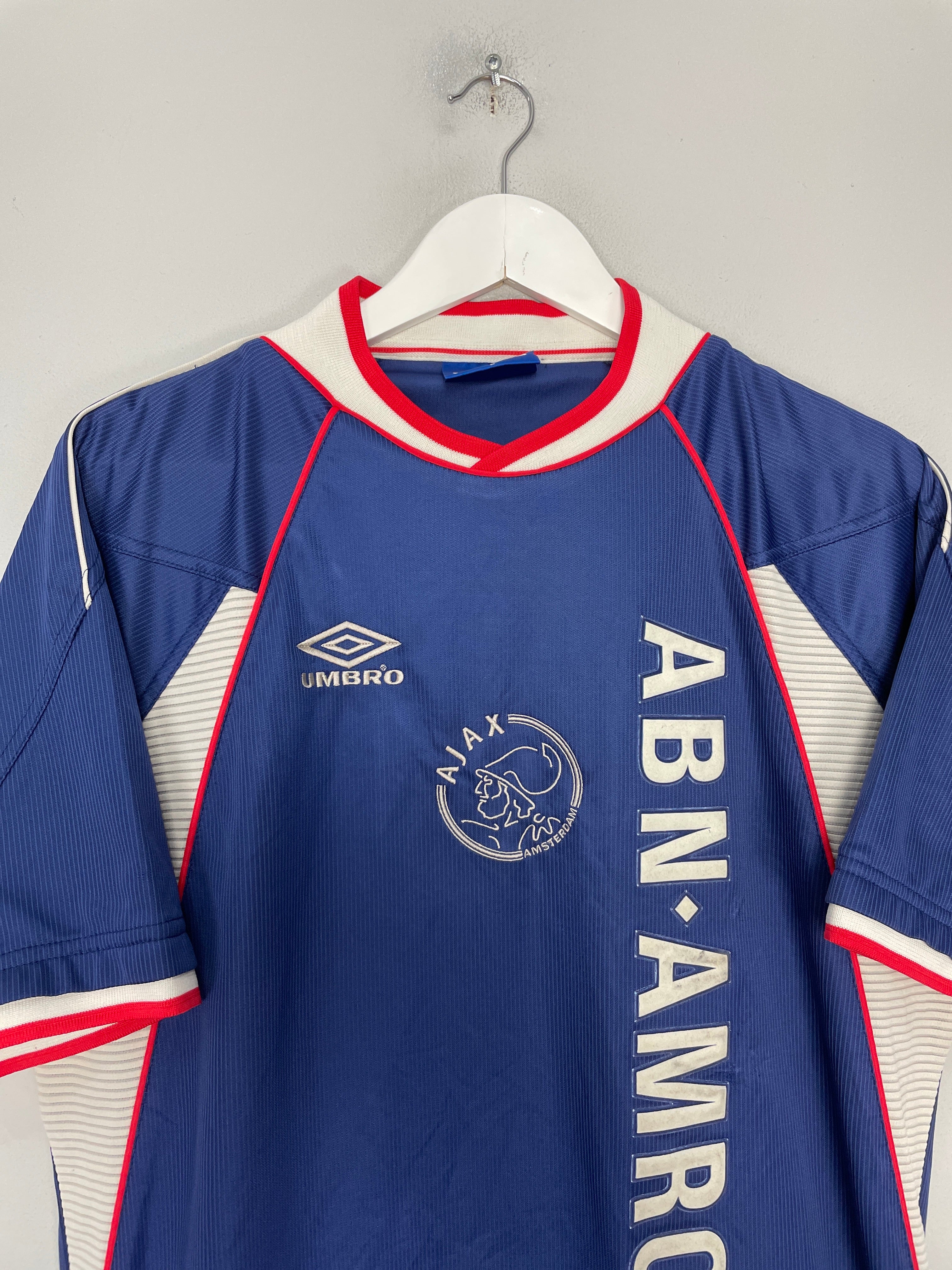 Shop 1999/00 AJAX AWAY SHIRT (L) UMBRO, classic football shirts, vintage football shirts & retro soccer jerseys at Cult Kits
