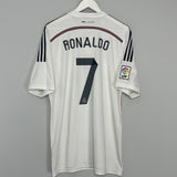 Shop 2014/15 REAL MADRID RONALDO #7 HOME SHIRT (XL) ADIDAS, classic football shirts, vintage football shirts & retro soccer jerseys at Cult Kits