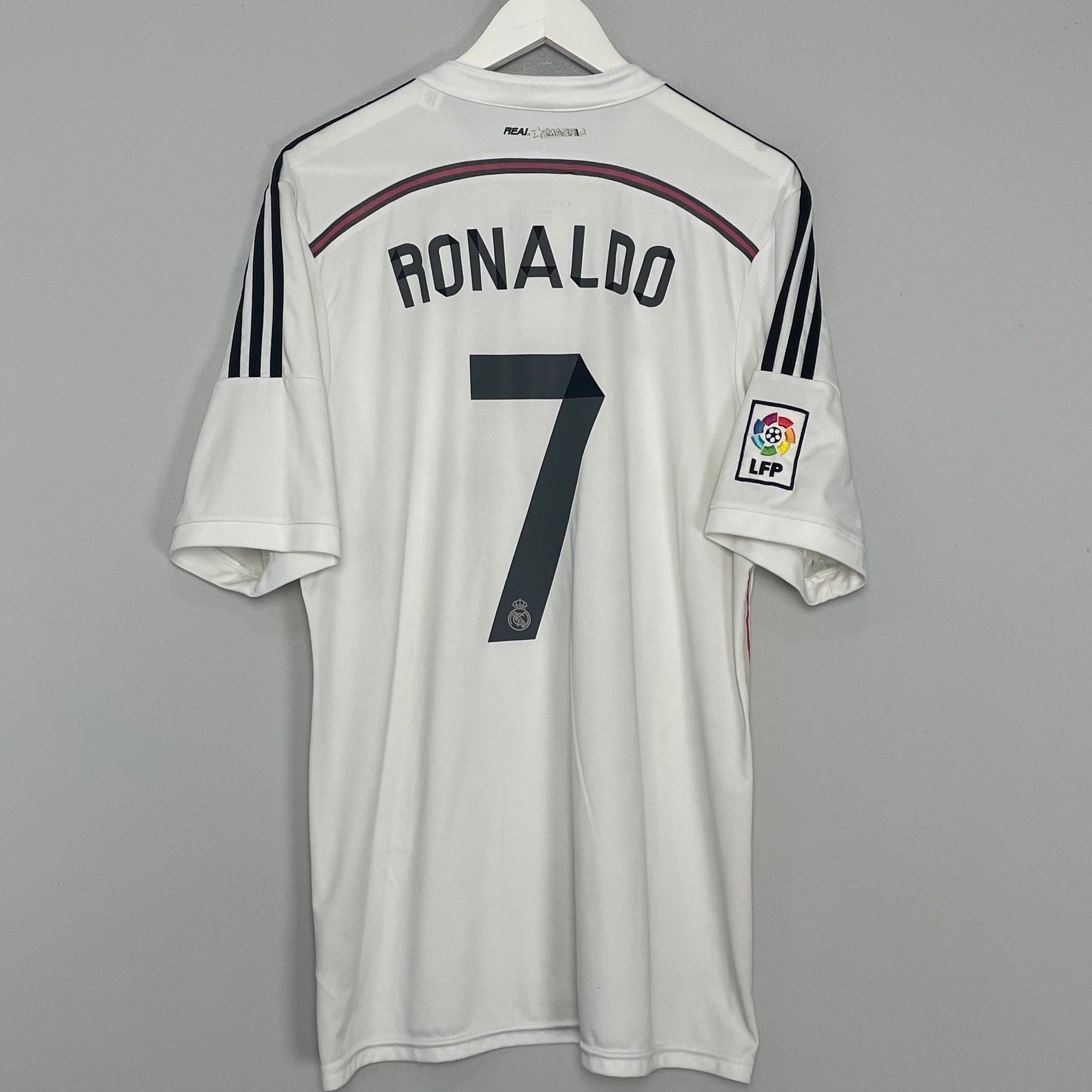 Shop 2014/15 REAL MADRID RONALDO #7 HOME SHIRT (XL) ADIDAS, classic football shirts, vintage football shirts & retro soccer jerseys at Cult Kits