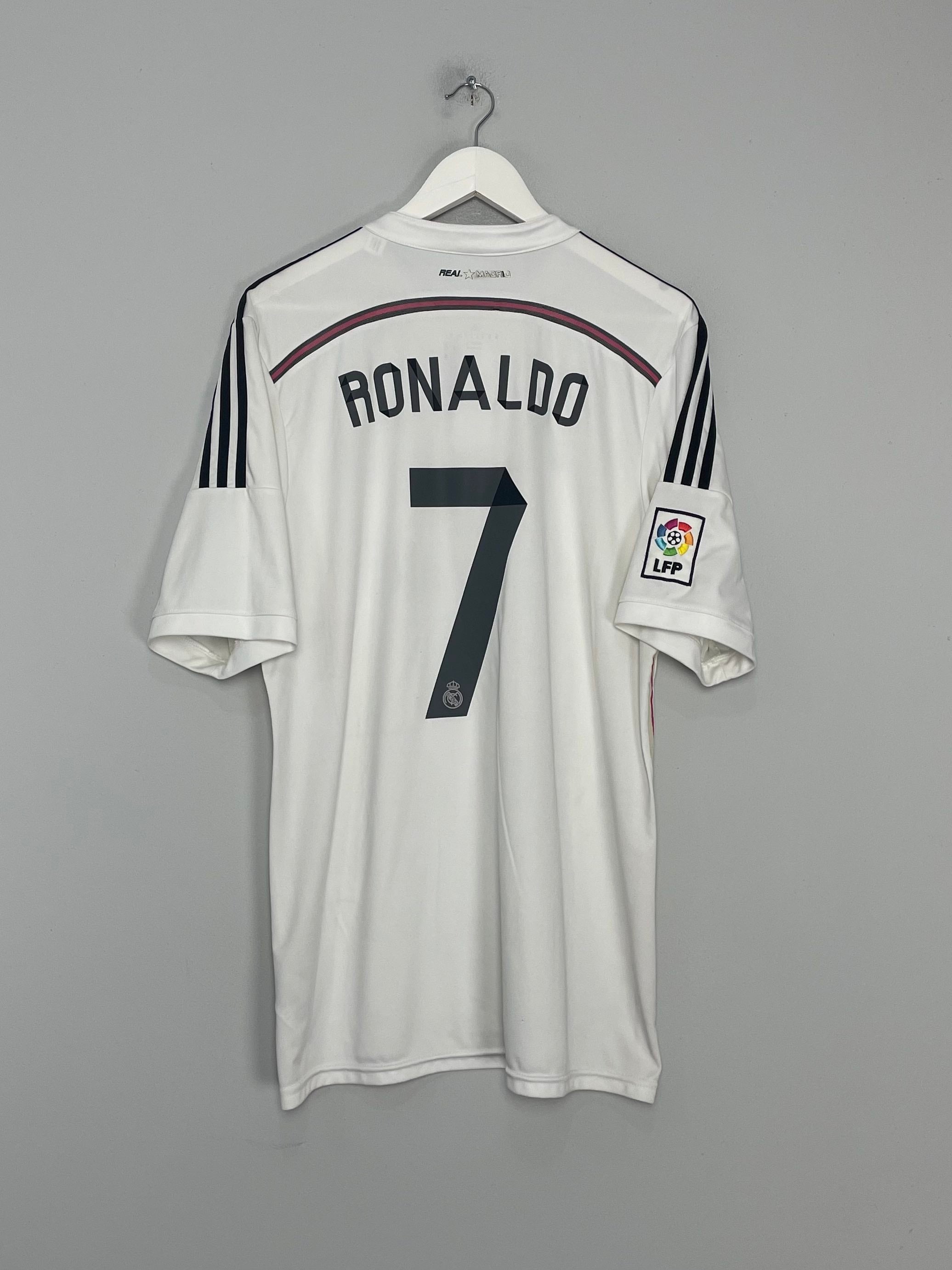 Shop 2014/15 REAL MADRID RONALDO #7 HOME SHIRT (XL) ADIDAS, classic football shirts, vintage football shirts & retro soccer jerseys at Cult Kits