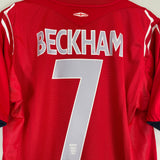 Shop 2004/06 ENGLAND BECKHAM #7 AWAY SHIRT (L) UMBRO, classic football shirts, vintage football shirts & retro soccer jerseys at Cult Kits