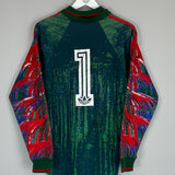 1992/93 FC LUZERN #1 *MATCH WORN* GK SHIRT (M) ADIDAS