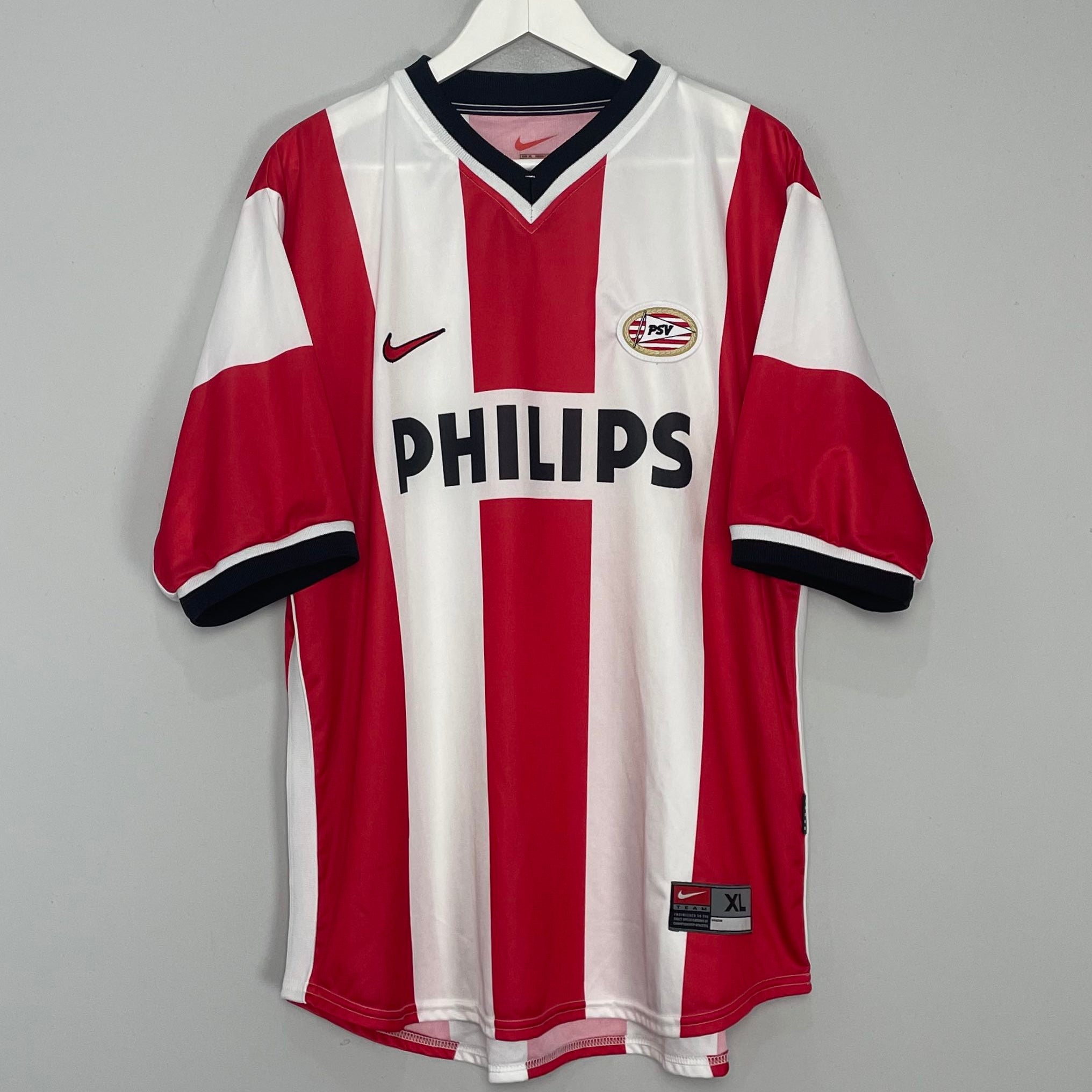 Shop 1998/00 PSV HOME SHIRT (XL) NIKE, classic football shirts, vintage football shirts & retro soccer jerseys at Cult Kits