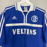 Shop 2000/01 SCHALKE HOME SHIRT (XL) ADIDAS, classic football shirts, vintage football shirts & retro soccer jerseys at Cult Kits
