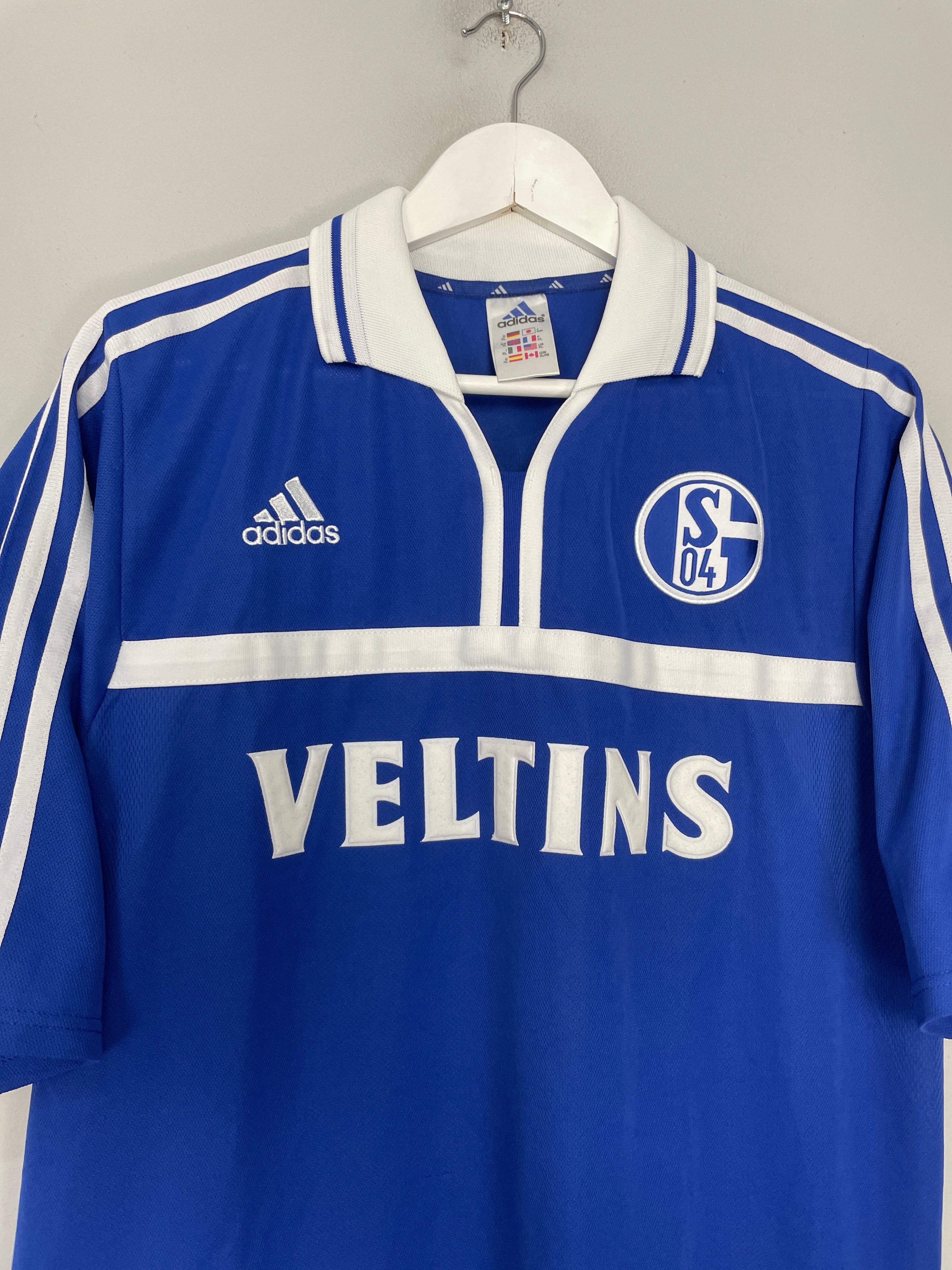 Shop 2000/01 SCHALKE HOME SHIRT (XL) ADIDAS, classic football shirts, vintage football shirts & retro soccer jerseys at Cult Kits