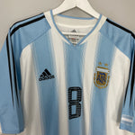 Shop 2004/05 ARGENTINA RIQUELME #8 HOME SHIRT (L) ADIDAS, classic football shirts, vintage football shirts & retro soccer jerseys at Cult Kits