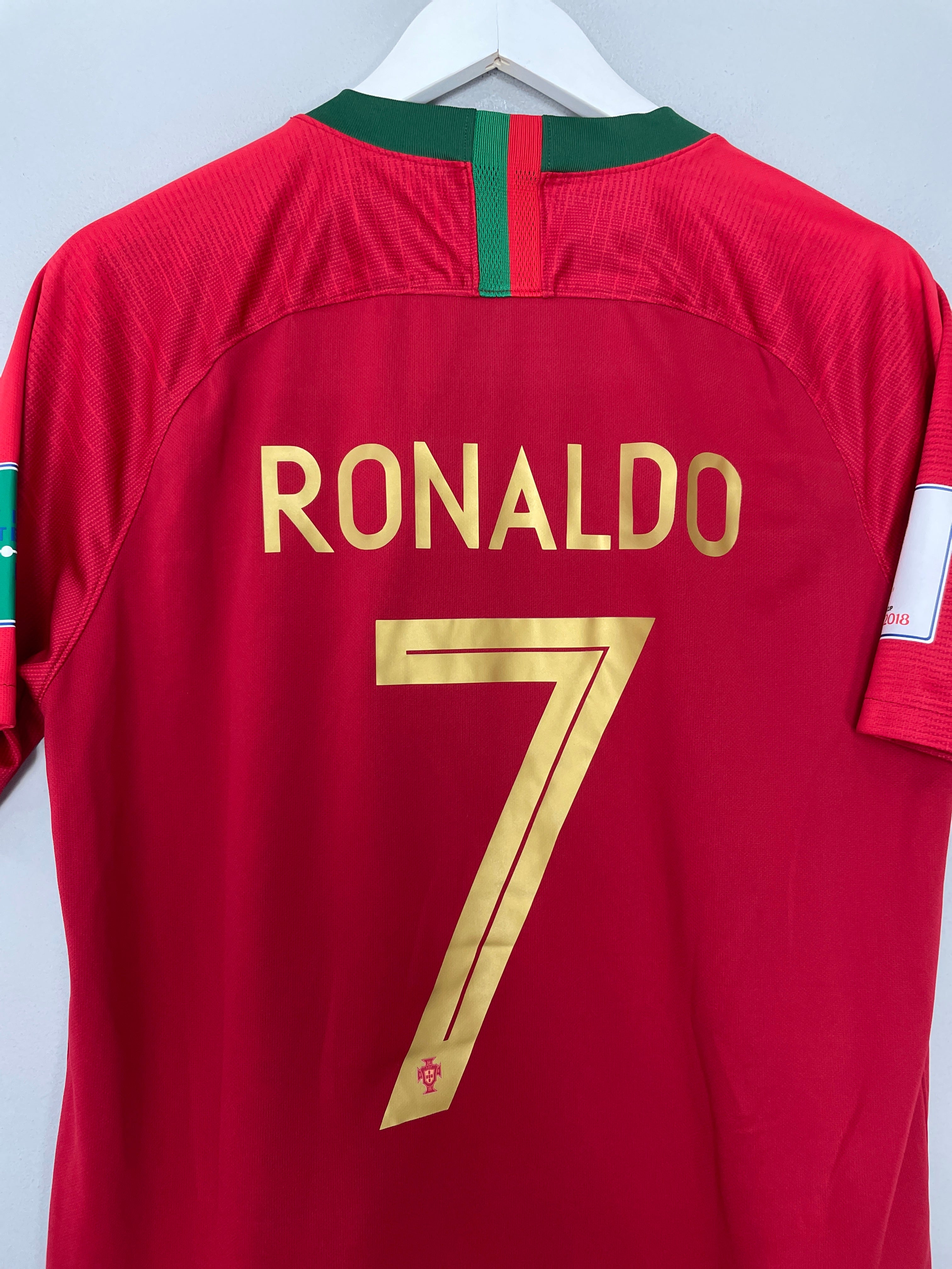 Shop 2018/19 PORTUGAL RONALDO #7 HOME SHIRT (L) NIKE, classic football shirts, vintage football shirts & retro soccer jerseys at Cult Kits