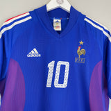 2002/04 FRANCE ZIDANE #10 HOME SHIRT (S) ADIDAS