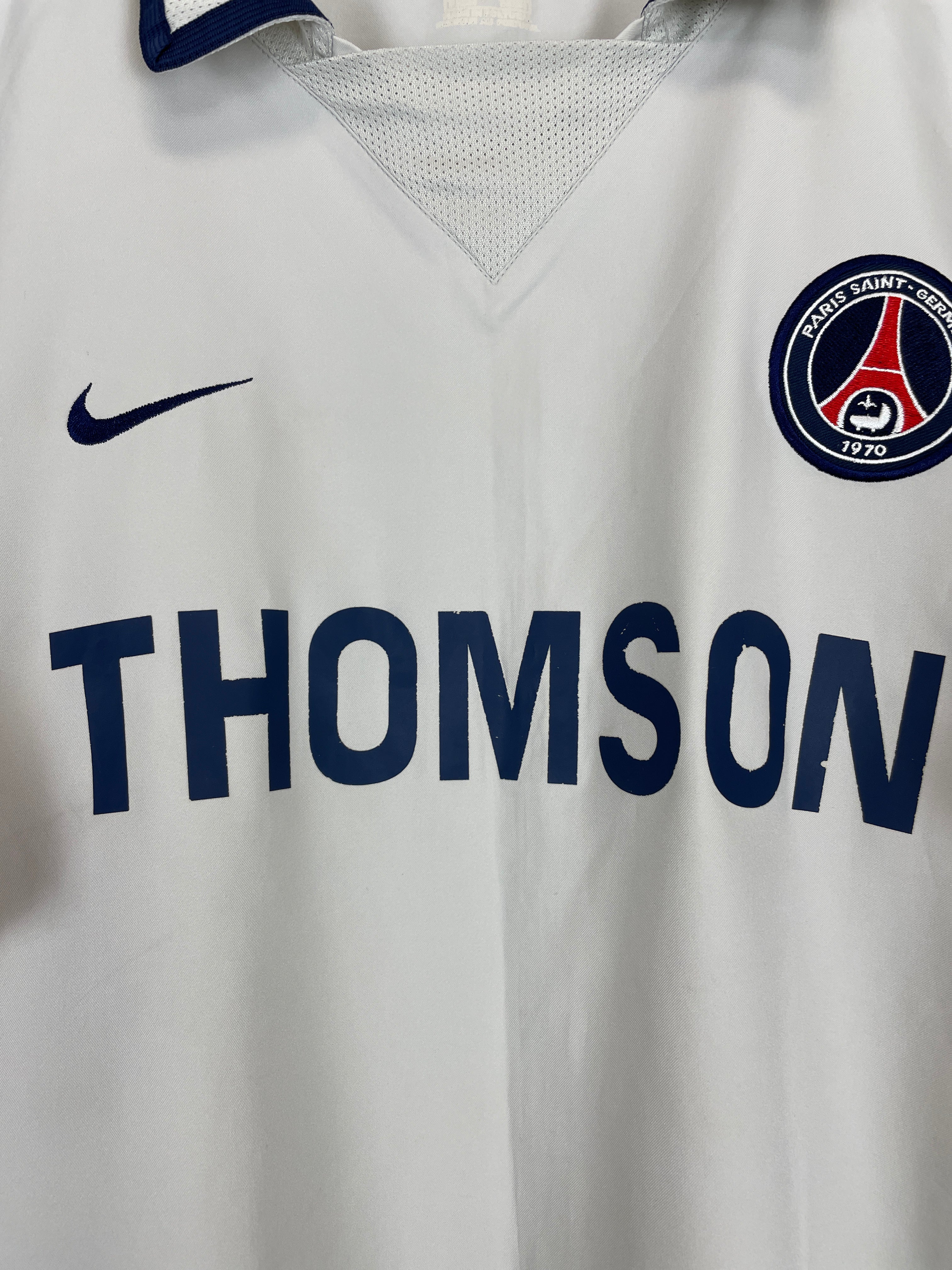 Shop 2003/04 PSG AWAY SHIRT (L) NIKE, classic football shirts, vintage football shirts & retro soccer jerseys at Cult Kits
