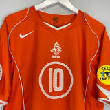 2004/06 NETHERLANDS V.NISTELROOY #10 HOME SHIRT (XL) NIKE