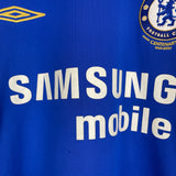Shop 2005/06 CHELSEA DROGBA #15 *CENTENARY* HOME SHIRT (XL) UMBRO, classic football shirts, vintage football shirts & retro soccer jerseys at Cult Kits