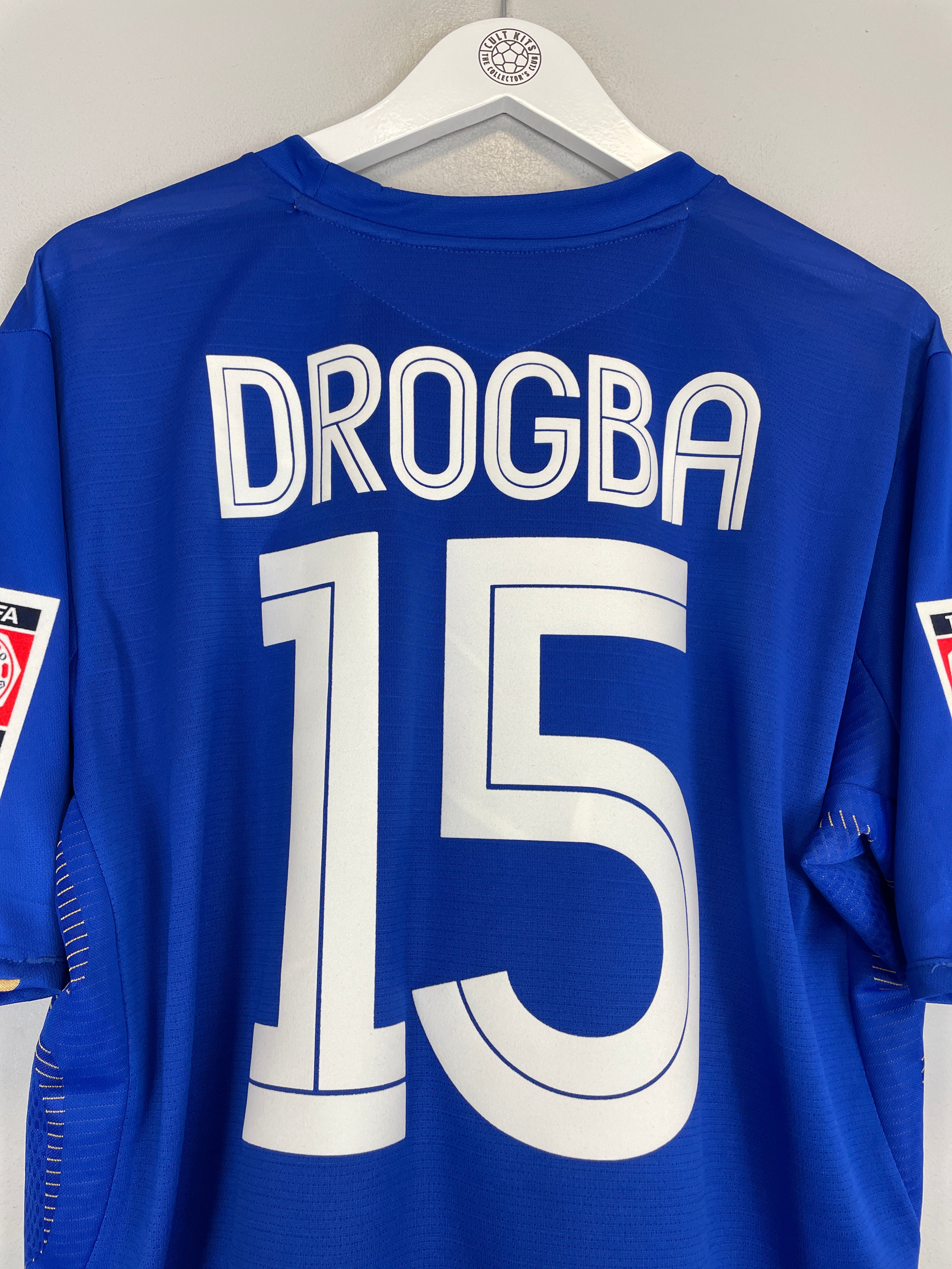 Shop 2005/06 CHELSEA DROGBA #15 *CENTENARY* HOME SHIRT (XL) UMBRO, classic football shirts, vintage football shirts & retro soccer jerseys at Cult Kits