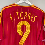 2006/08 SPAIN F.TORRES #9 HOME SHIRT (L) ADIDAS
