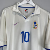 1997/98 ITALY DEL PIERO #10 AWAY SHIRT (L) NIKE