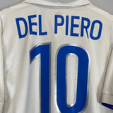 1997/98 ITALY DEL PIERO #10 AWAY SHIRT (L) NIKE