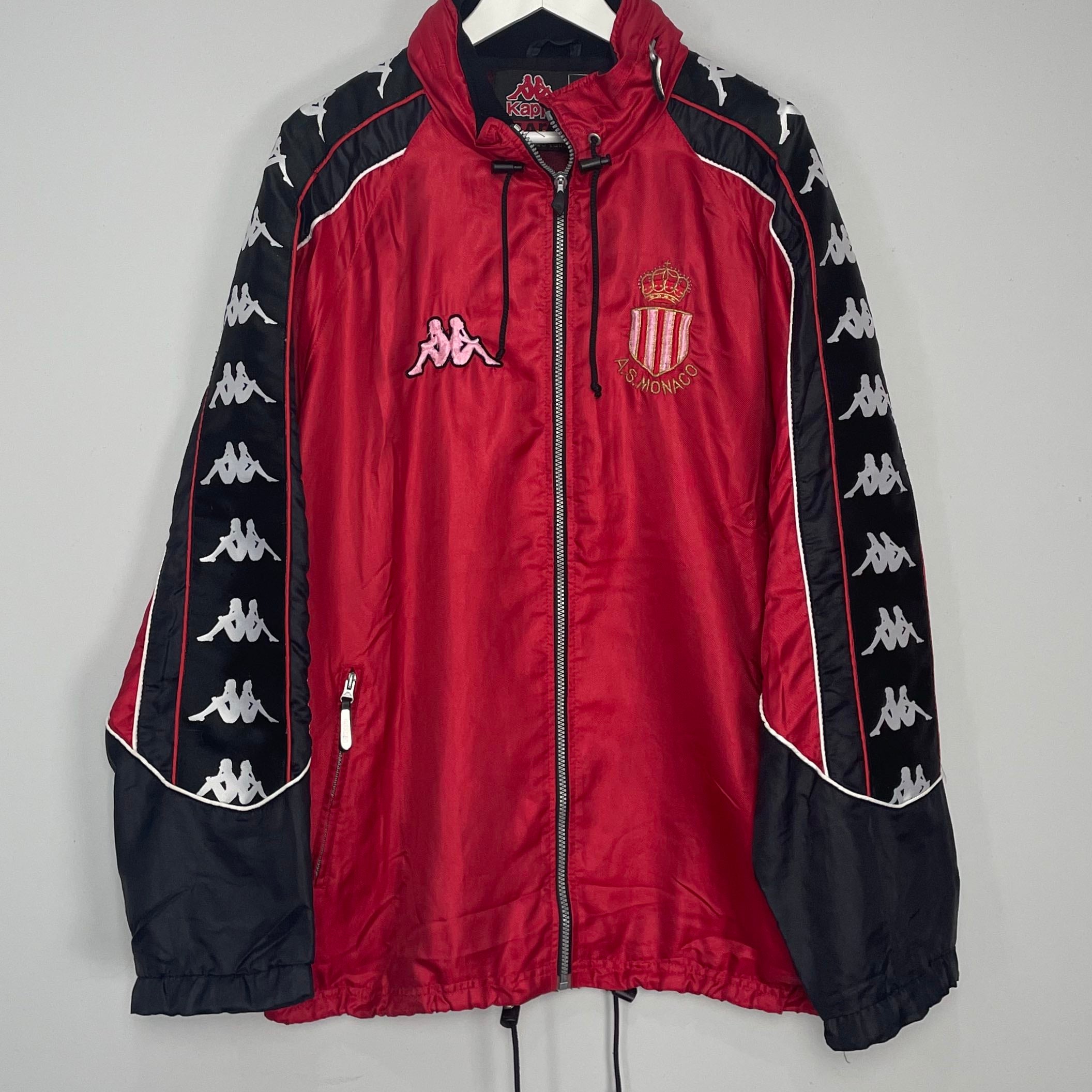 Shop 2000/01 MONACO TRACK JACKET (XL) KAPPA, classic football shirts, vintage football shirts & retro soccer jerseys at Cult Kits