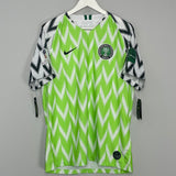 Shop 2018/19 NIGERIA *BNWT* HOME SHIRT (L) NIKE, classic football shirts, vintage football shirts & retro soccer jerseys at Cult Kits