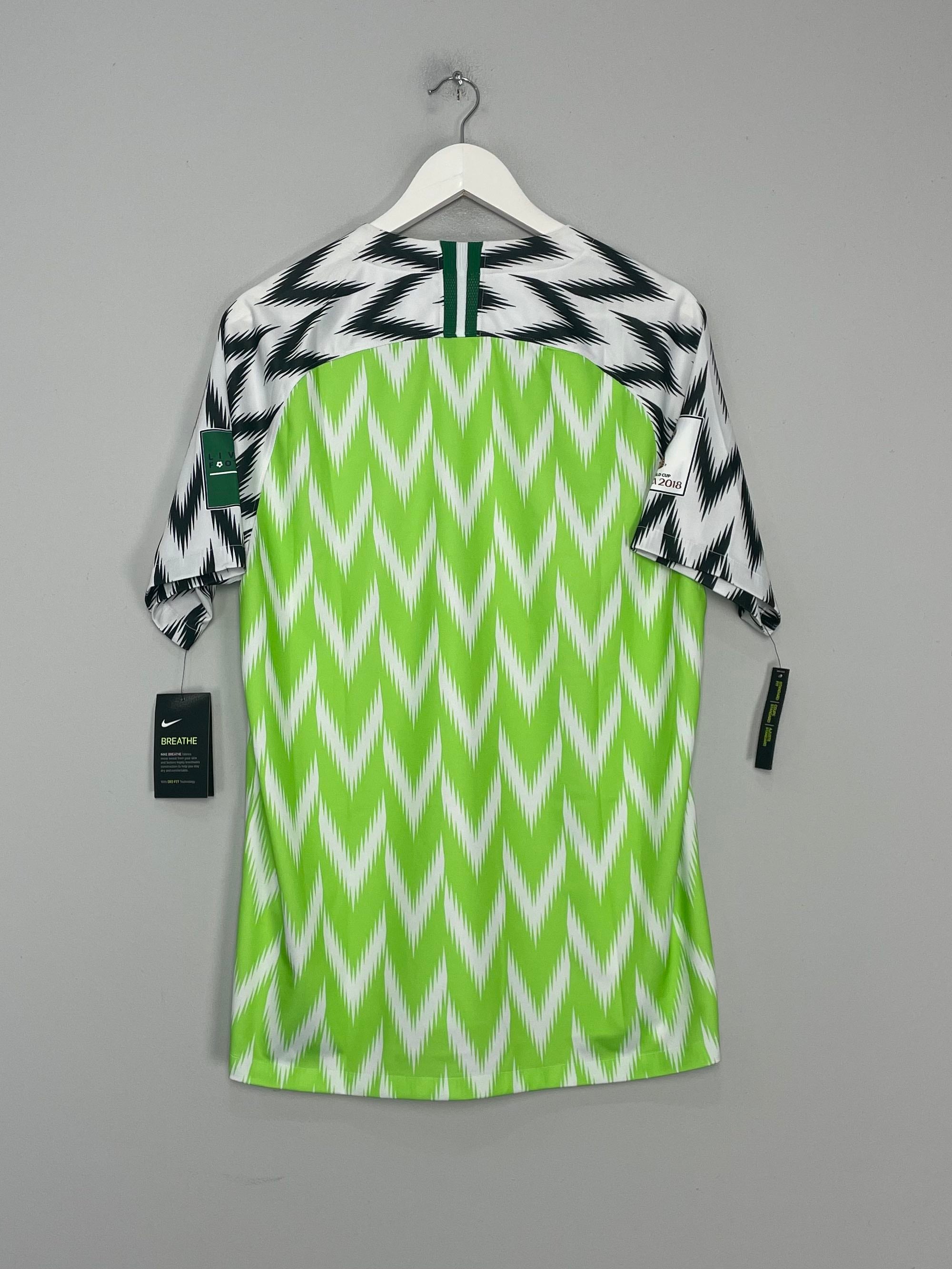 Shop 2018/19 NIGERIA *BNWT* HOME SHIRT (L) NIKE, classic football shirts, vintage football shirts & retro soccer jerseys at Cult Kits