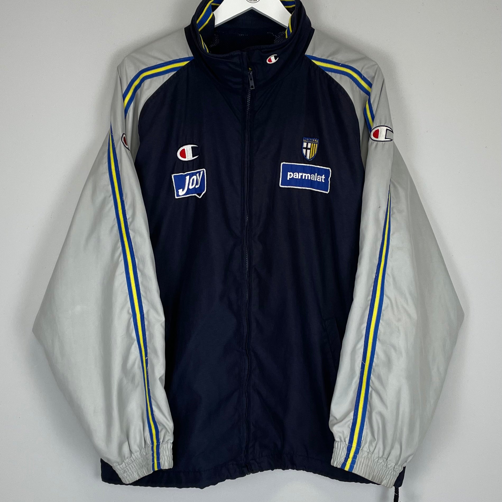 Shop 2001/02 PARMA TRACK JACKET (XL) CHAMPION, classic football shirts, vintage football shirts & retro soccer jerseys at Cult Kits