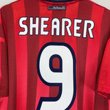 1997/99 ENGLAND SHEARER #9 AWAY SHIRT (L) UMBRO