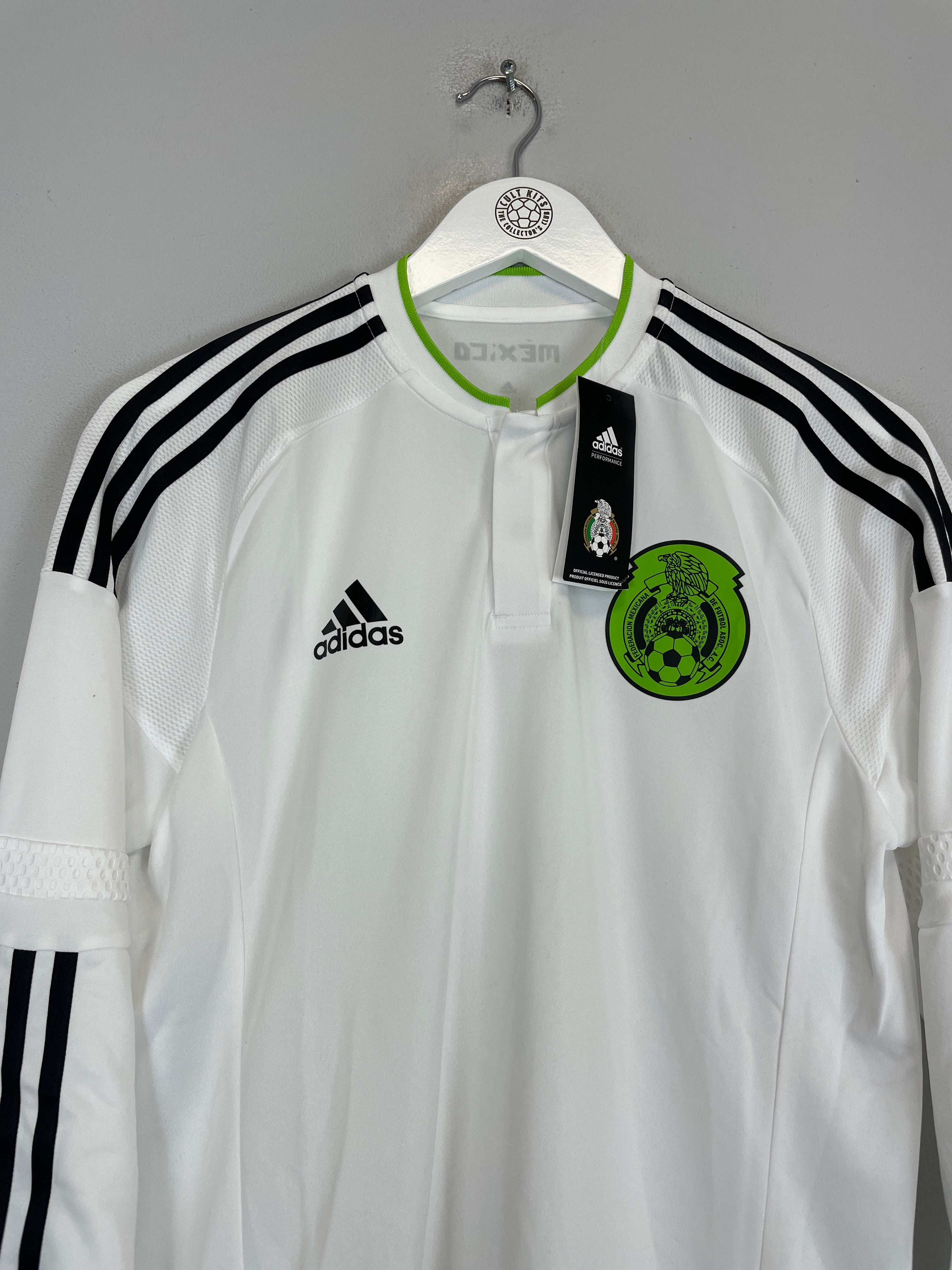 Shop 2014/15 MEXICO *BNWT* PLAYER ISSUE L/S AWAY SHIRT (M) ADIDAS, classic football shirts, vintage football shirts & retro soccer jerseys at Cult Kits