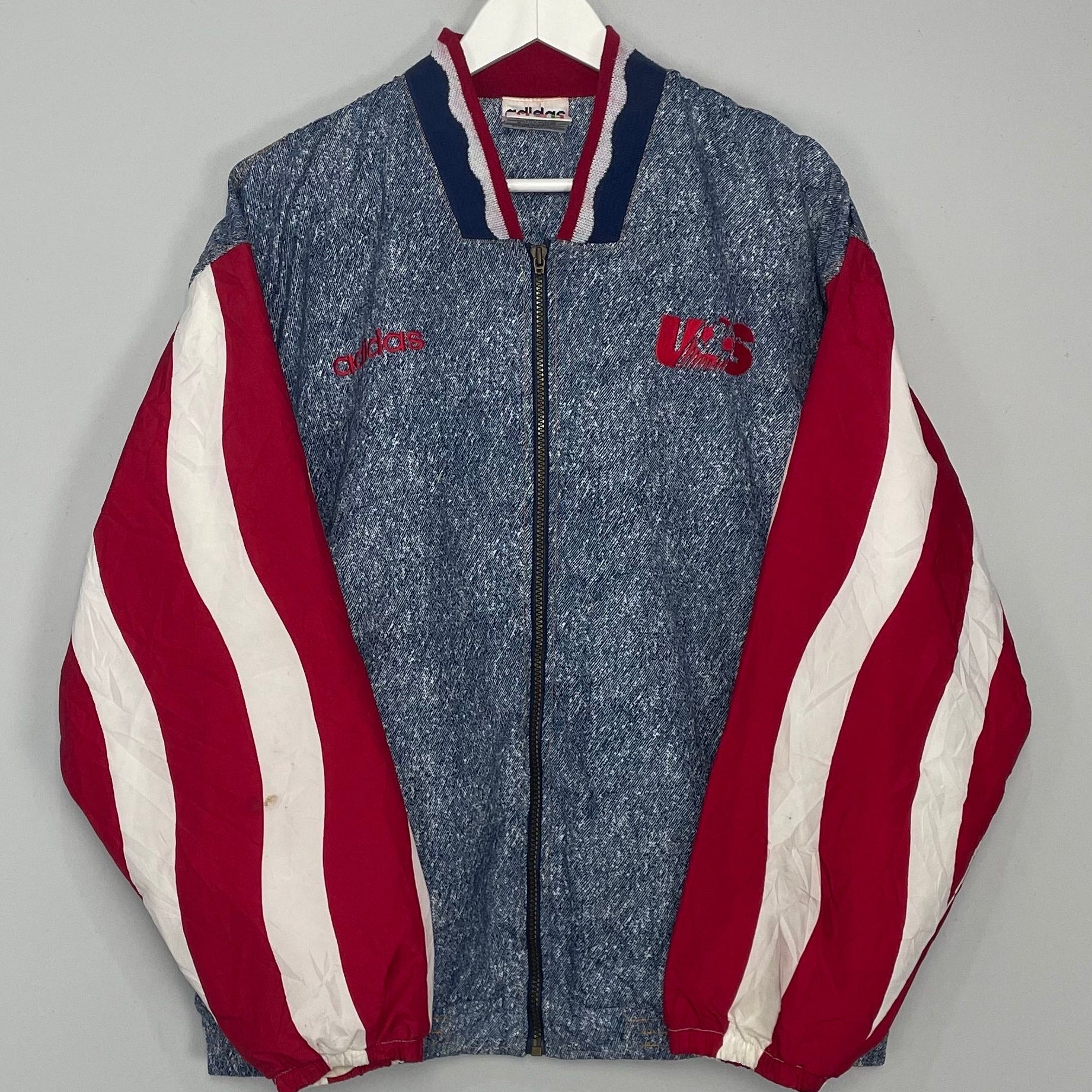 Shop 1994 USA TRACK JACKET (M) ADIDAS, classic football shirts, vintage football shirts & retro soccer jerseys at Cult Kits