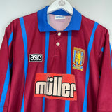 1993/95 ASTON VILLA HOME SHIRT (XL) ASICS