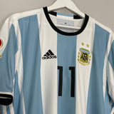 Shop 2016/17 ARGENTINA AGUERO #11 *BNWT* HOME SHIRT (XL) ADIDAS, classic football shirts, vintage football shirts & retro soccer jerseys at Cult Kits