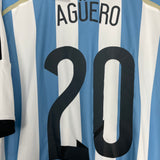 2013/15 ARGENTINA AGUERO #20 *BNWT* HOME SHIRT (XL) ADIDAS