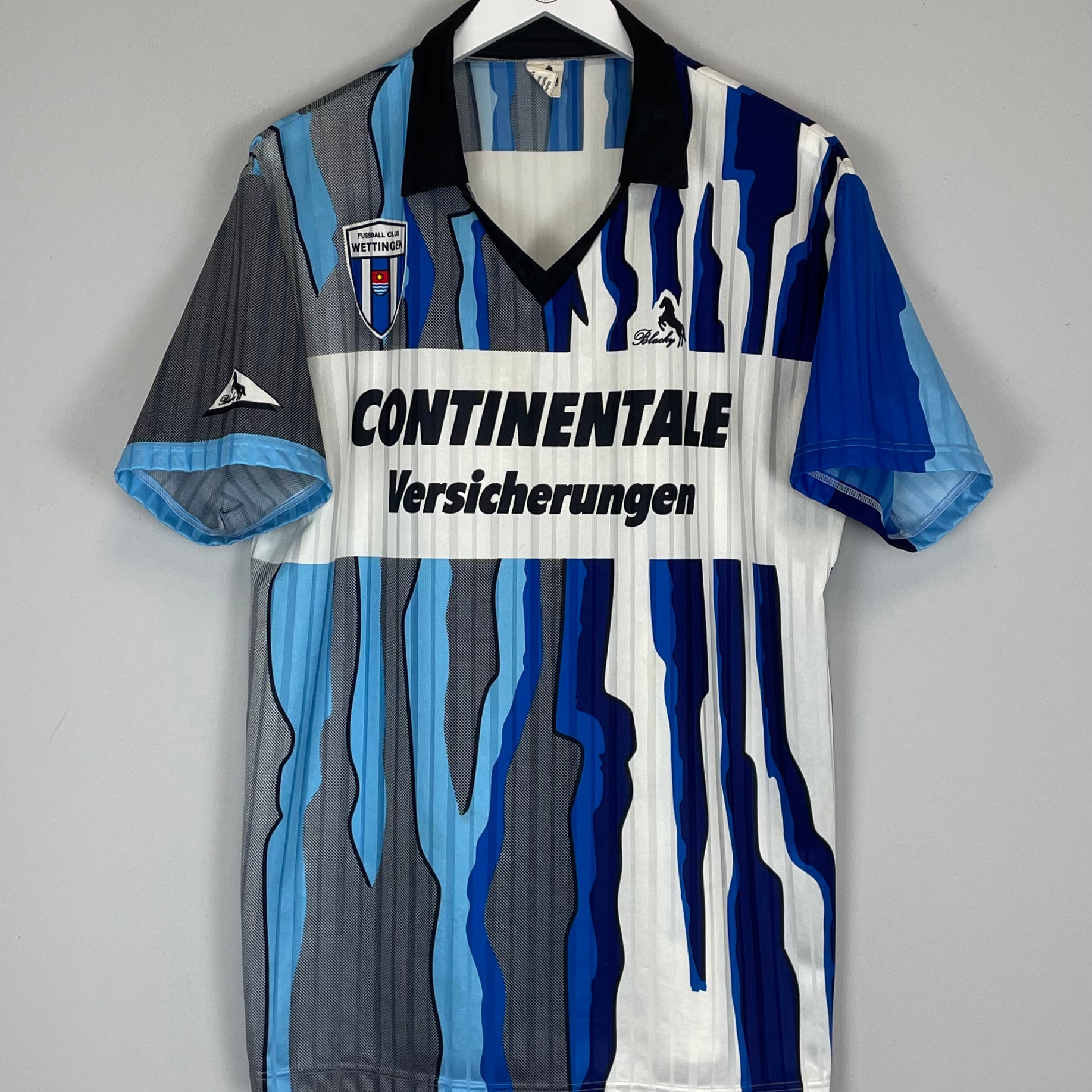 Shop 1992/93 WETTINGEN HOME SHIRT (XL) BLACKY, classic football shirts, vintage football shirts & retro soccer jerseys at Cult Kits