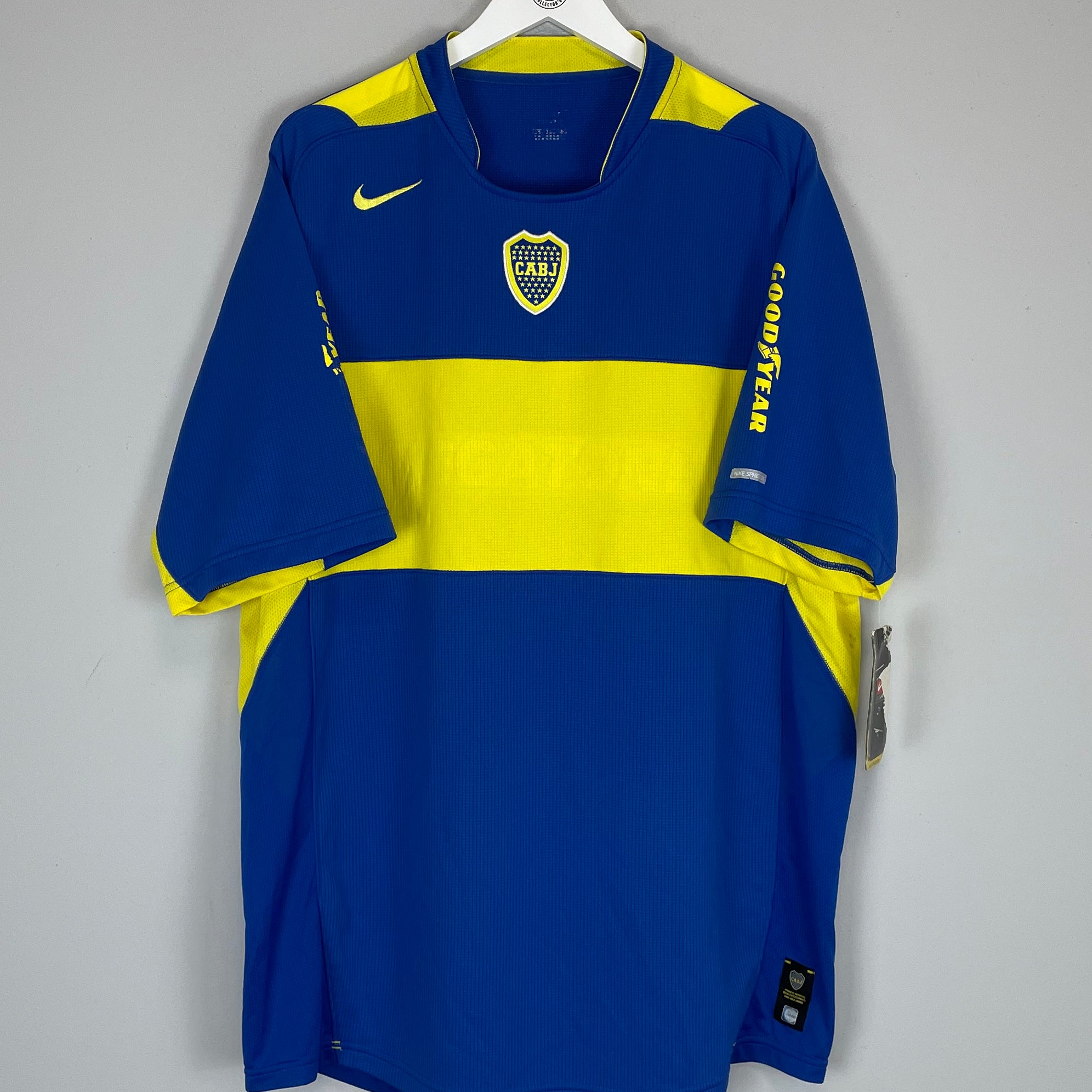 Shop 2005/06 BOCA JUNIORS HOME SHIRT (XXL) NIKE, classic football shirts, vintage football shirts & retro soccer jerseys at Cult Kits