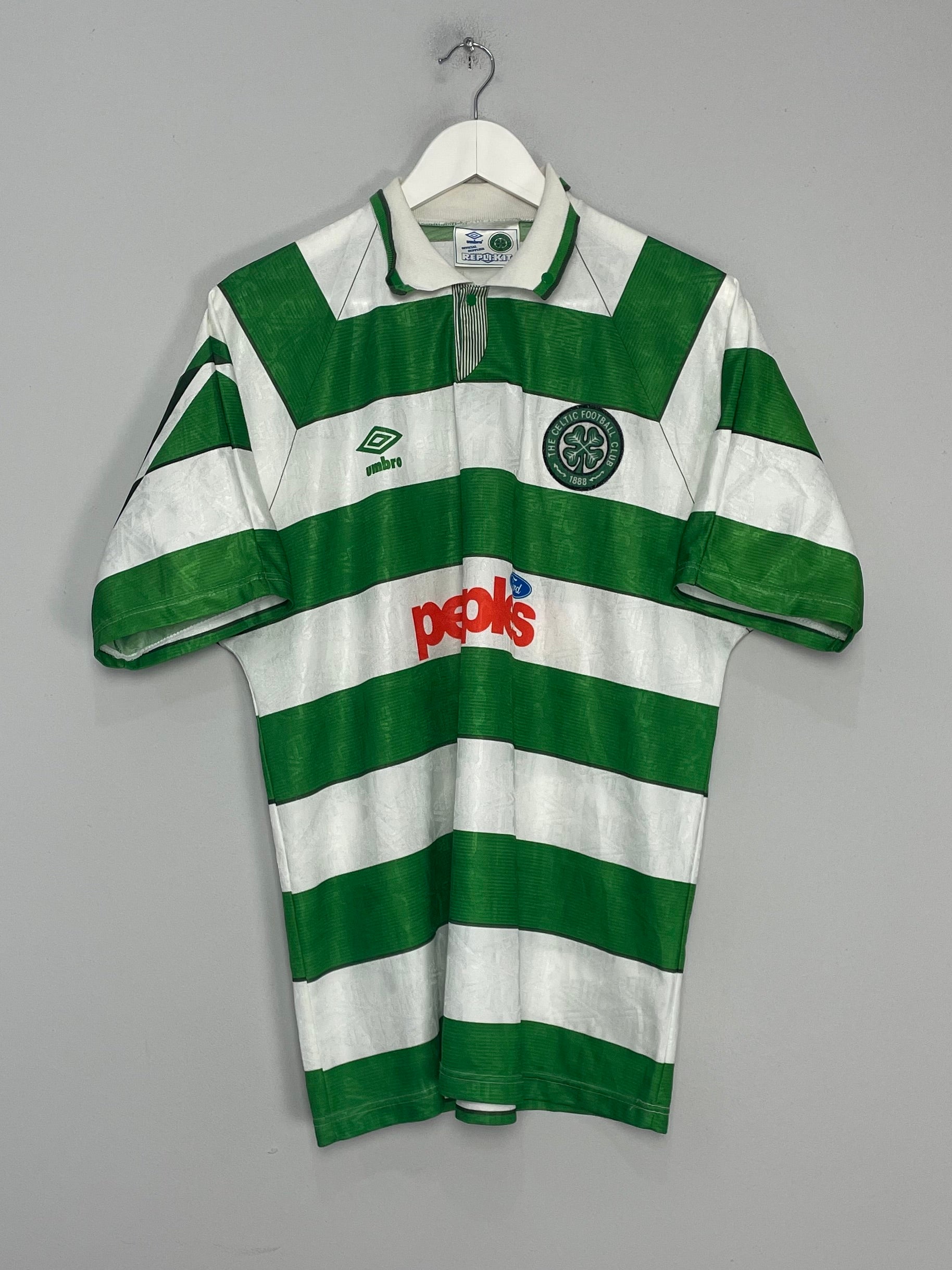 Shop 1991/92 CELTIC HOME SHIRT (M) UMBRO, classic football shirts, vintage football shirts & retro soccer jerseys at Cult Kits