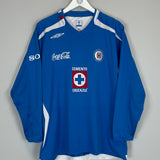 2008/09 CRUZ AZUL L/S HOME SHIRT (XL) UMBRO