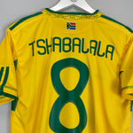 Shop 2010 SOUTH AFRICA TSHABALALA #8 HOME SHIRT (XL) ADIDAS, classic football shirts, vintage football shirts & retro soccer jerseys at Cult Kits
