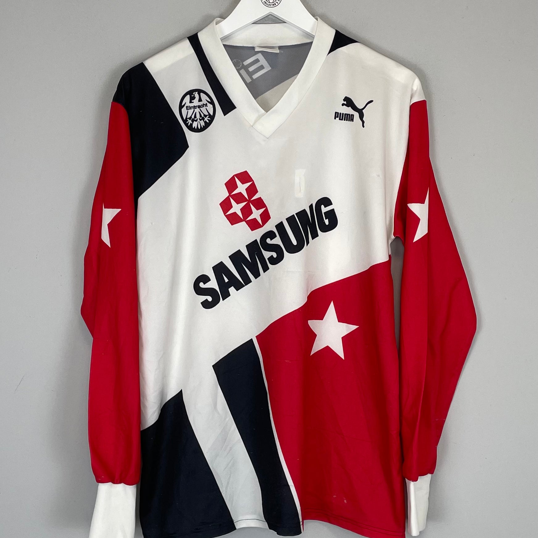 Shop 1991/92 EINTRACHT FRANKFURT L/S AWAY SHIRT (L) PUMA, classic football shirts, vintage football shirts & retro soccer jerseys at Cult Kits