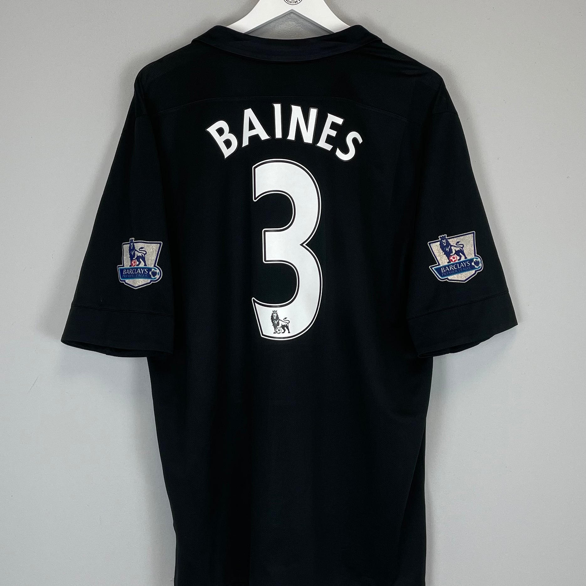 Shop 2012/13 EVERTON BAINES #3 AWAY SHIRT (XL) NIKE, classic football shirts, vintage football shirts & retro soccer jerseys at Cult Kits