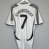 2005/07 GERMANY SCHWEINSTEIGER #7 HOME SHIRT (L) ADIDAS
