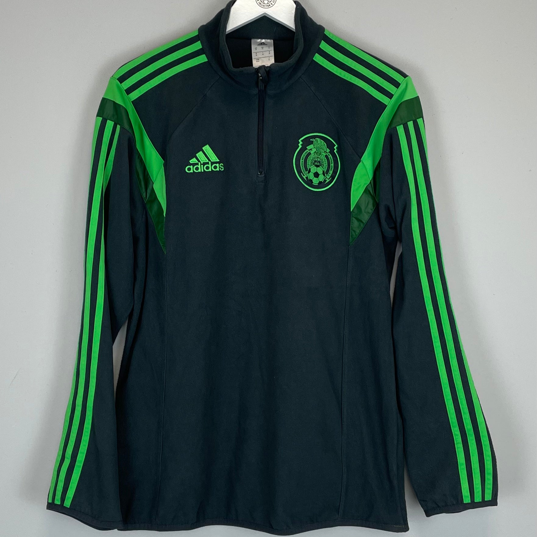 Shop 2014 MEXICO 1/4 ZIP FLEECE (M) ADIDAS, classic football shirts, vintage football shirts & retro soccer jerseys at Cult Kits