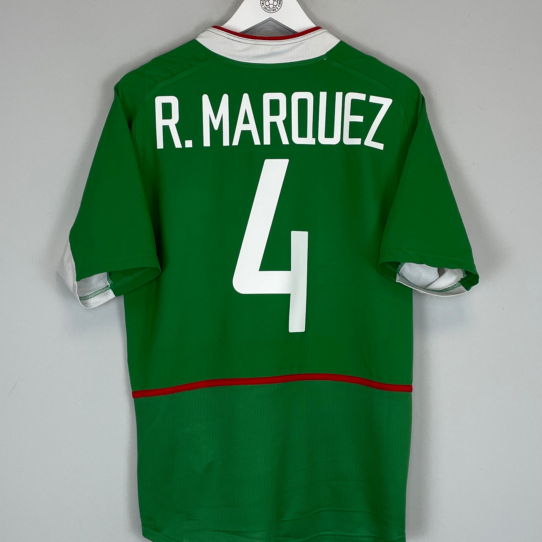 Shop 2003/04 MEXICO R.MARQUEZ #4 HOME SHIRT (M) NIKE, classic football shirts, vintage football shirts & retro soccer jerseys at Cult Kits