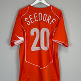 Shop 2004/06 NETHERLANDS SEEDORF #20 HOME SHIRT (XL) NIKE, classic football shirts, vintage football shirts & retro soccer jerseys at Cult Kits
