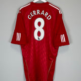 2010/12 LIVERPOOL GERRARD #8 HOME SHIRT (XXL) ADIDAS