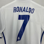 Shop 2016/17 REAL MADRID RONALDO #7 HOME SHIRT (M) ADIDAS, classic football shirts, vintage football shirts & retro soccer jerseys at Cult Kits