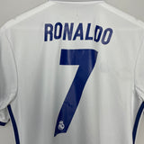 Shop 2016/17 REAL MADRID RONALDO #7 HOME SHIRT (M) ADIDAS, classic football shirts, vintage football shirts & retro soccer jerseys at Cult Kits