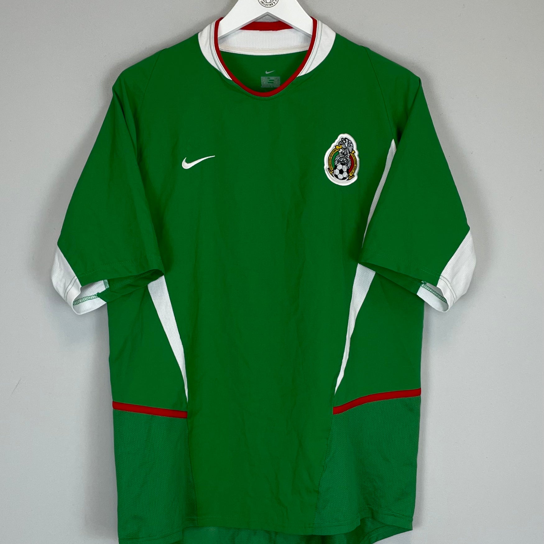 Shop 2003/04 MEXICO HOME SHIRT (M) NIKE, classic football shirts, vintage football shirts & retro soccer jerseys at Cult Kits
