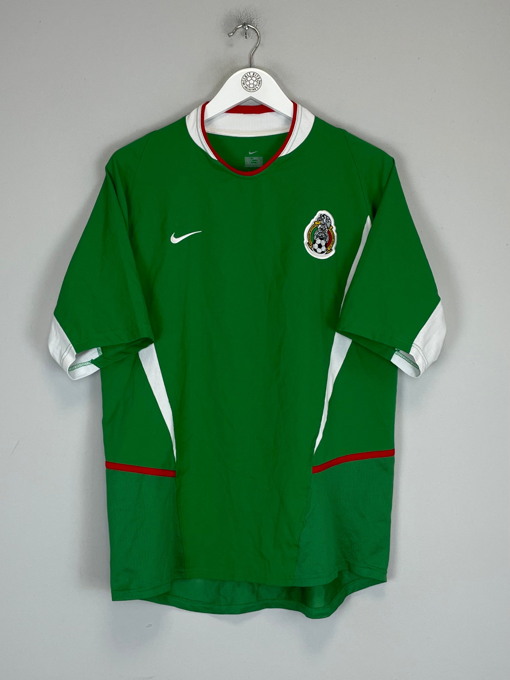 Shop 2003/04 MEXICO HOME SHIRT (M) NIKE, classic football shirts, vintage football shirts & retro soccer jerseys at Cult Kits