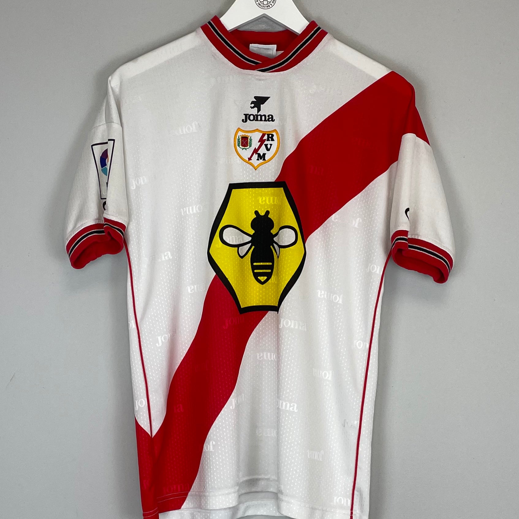 Shop 1999/00 RAYO VALLECANO HOME SHIRT (M) JOMA, classic football shirts, vintage football shirts & retro soccer jerseys at Cult Kits