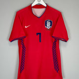 2006/08 SOUTH KOREA JI SUNG #7 HOME SHIRT (M) NIKE